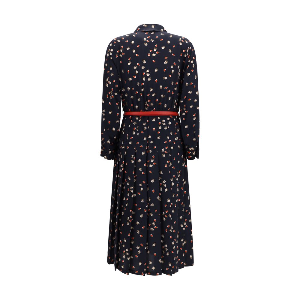 Max Mara Blaues Freizeitkleid aus Acetat