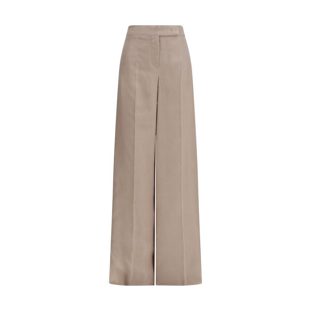 Max Mara Beige Seidenhose