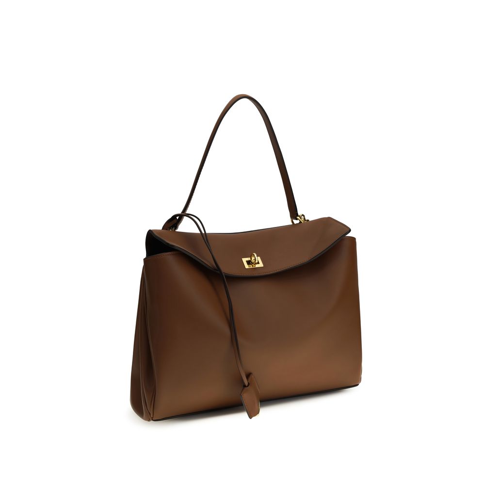 Balenciaga Braune Kalbsleder Bos Taurus Schultertasche