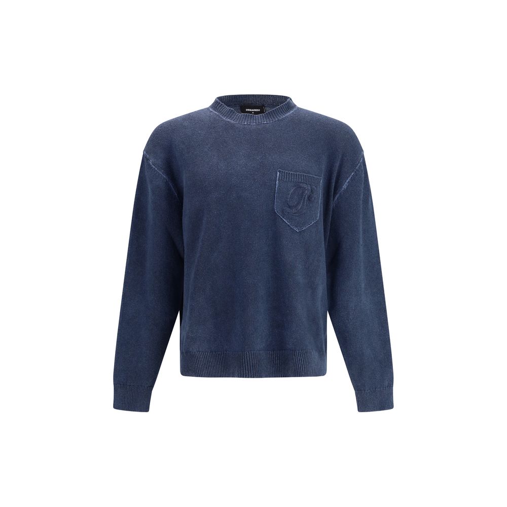 Dsquared² Blauer Polyester-Sweatshirt