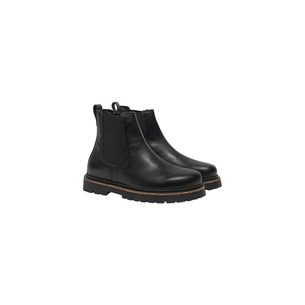Birkenstock Schwarze Leder-Stiefeletten