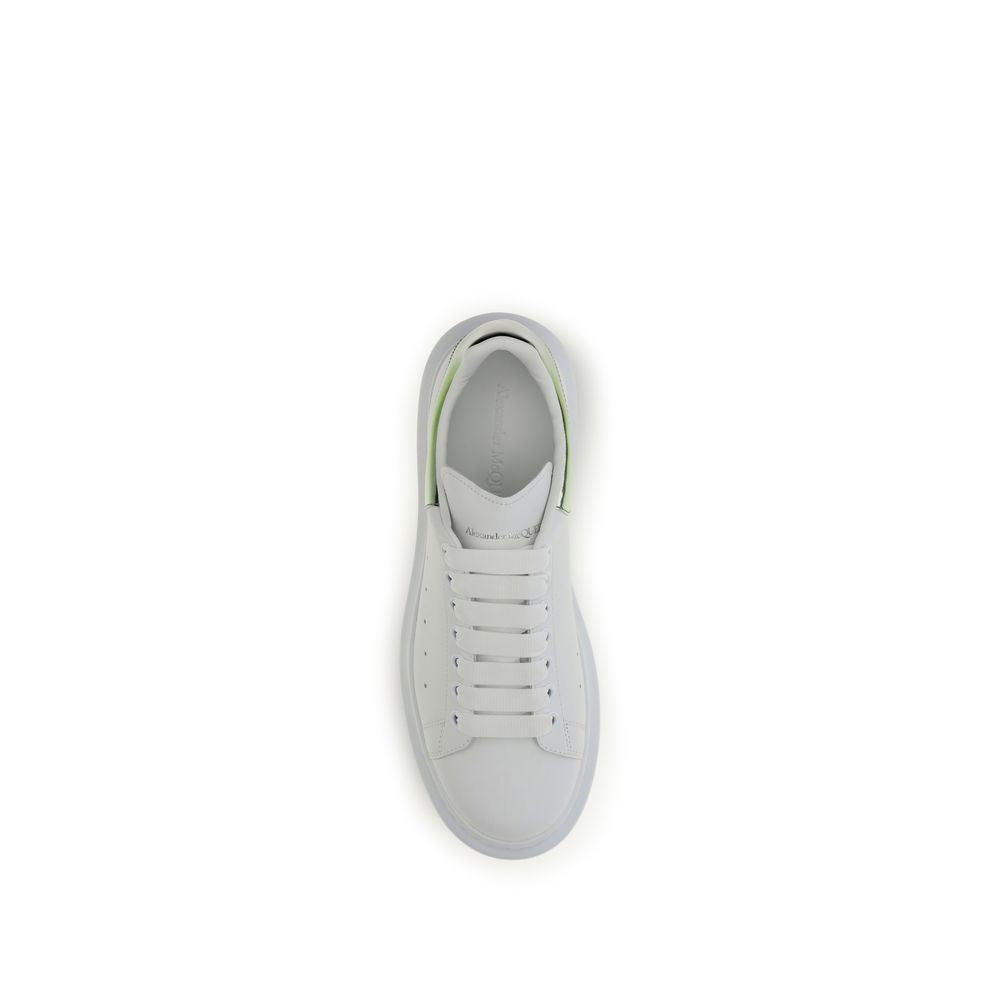 Alexander McQueen Weiße Bos Taurus Kalbsleder Plateau-Sneaker