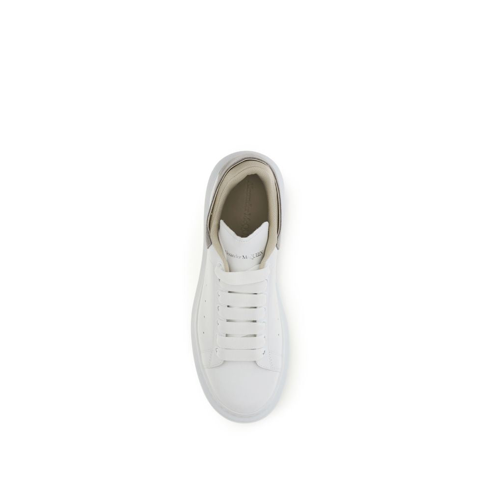 Alexander McQueen Weiße Kalbsleder Bos Taurus Chunky Sneaker