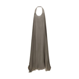 Rick Owens Graues Seiden-Casual-Kleid