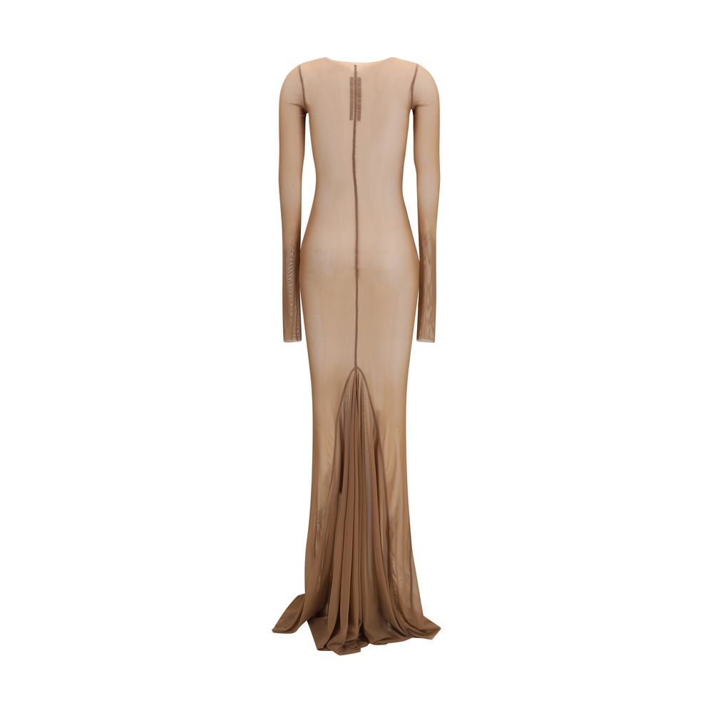 Rick Owens Braunes Polyamid Freizeitkleid