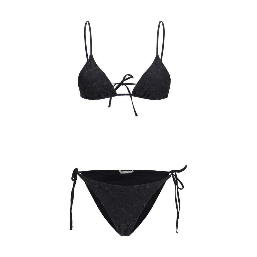 Kristina Ti Schwarzer Bikini aus Polyester