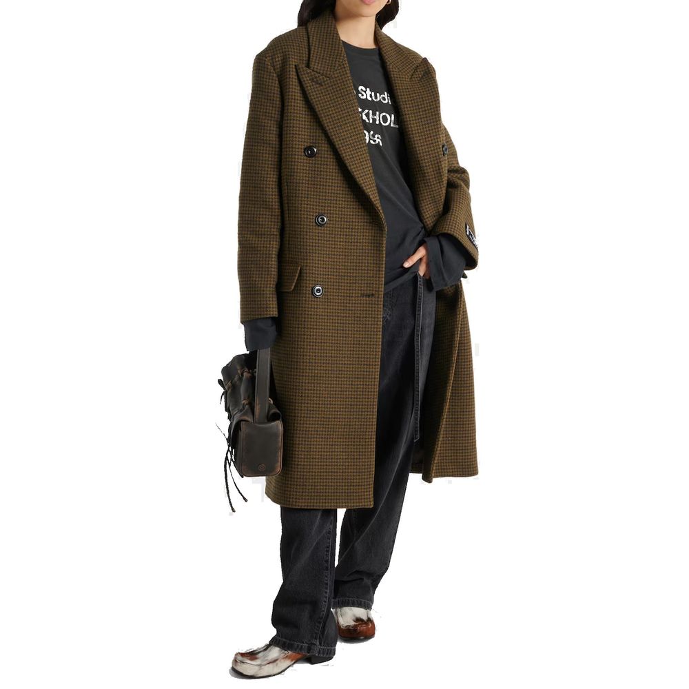 Acne Studios Mantel aus braunen Fasern