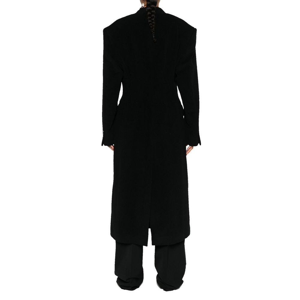 Balenciaga Schwarzer Kaschmir-Mantel