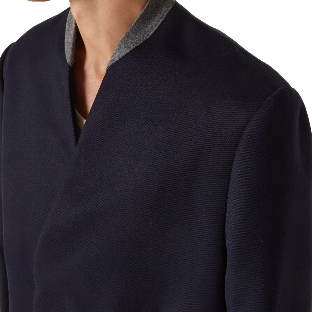 Maison Margiela Blauer Wollmantel