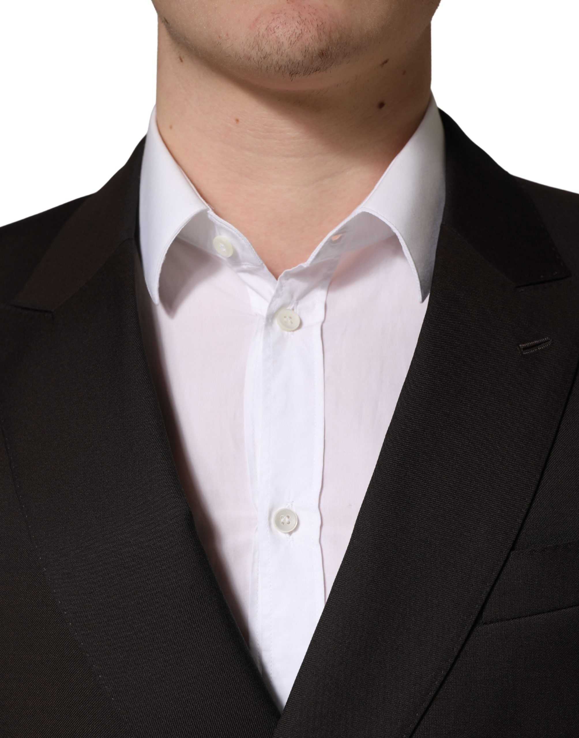 Dolce & Gabbana Dunkelviolette Woll-Sakko mit Doppelreihenknöpfen