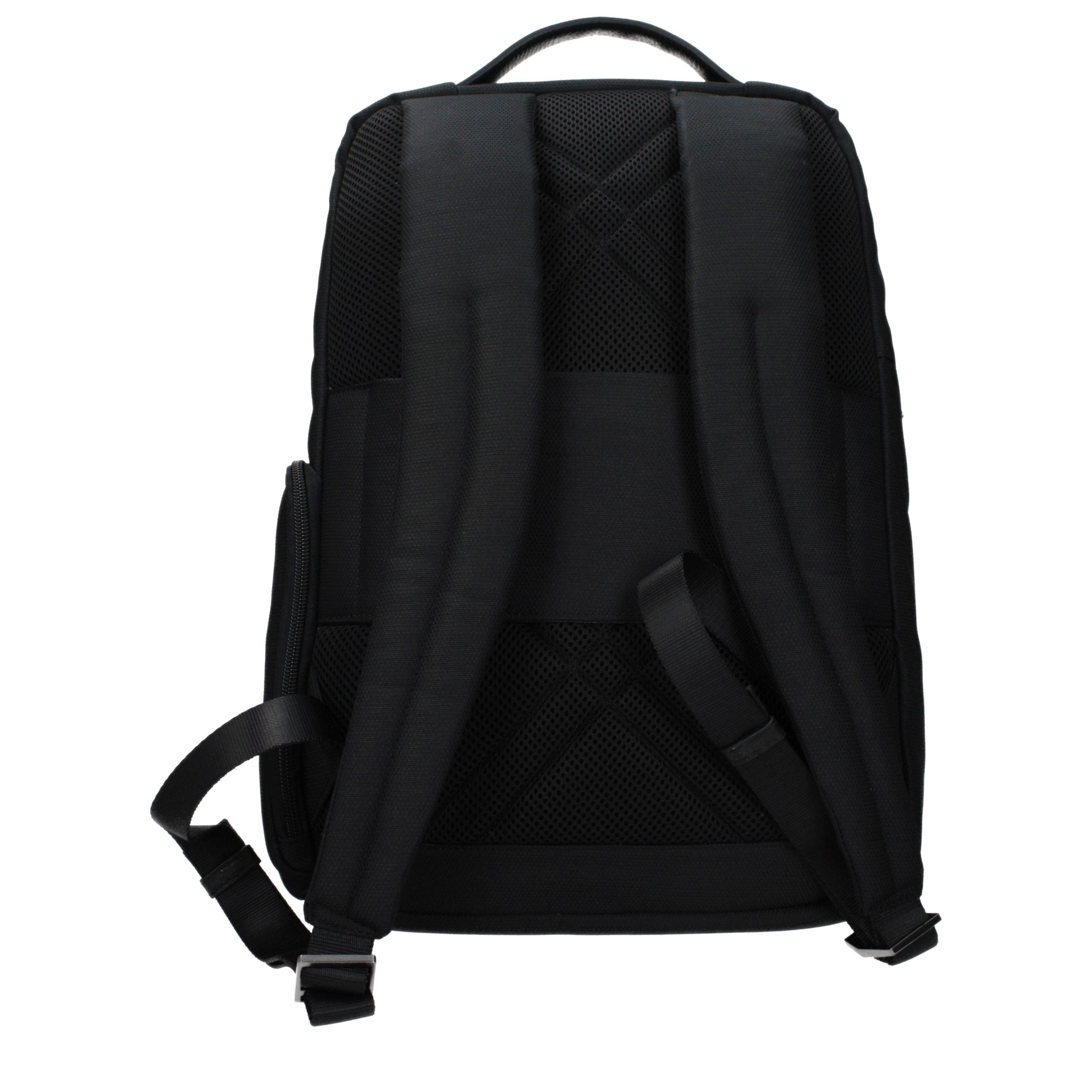 Piquadro Schwarzer Rucksack aus Stoff