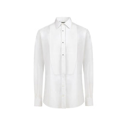 Dolce & Gabbana Weißes Baumwollkleidhemd