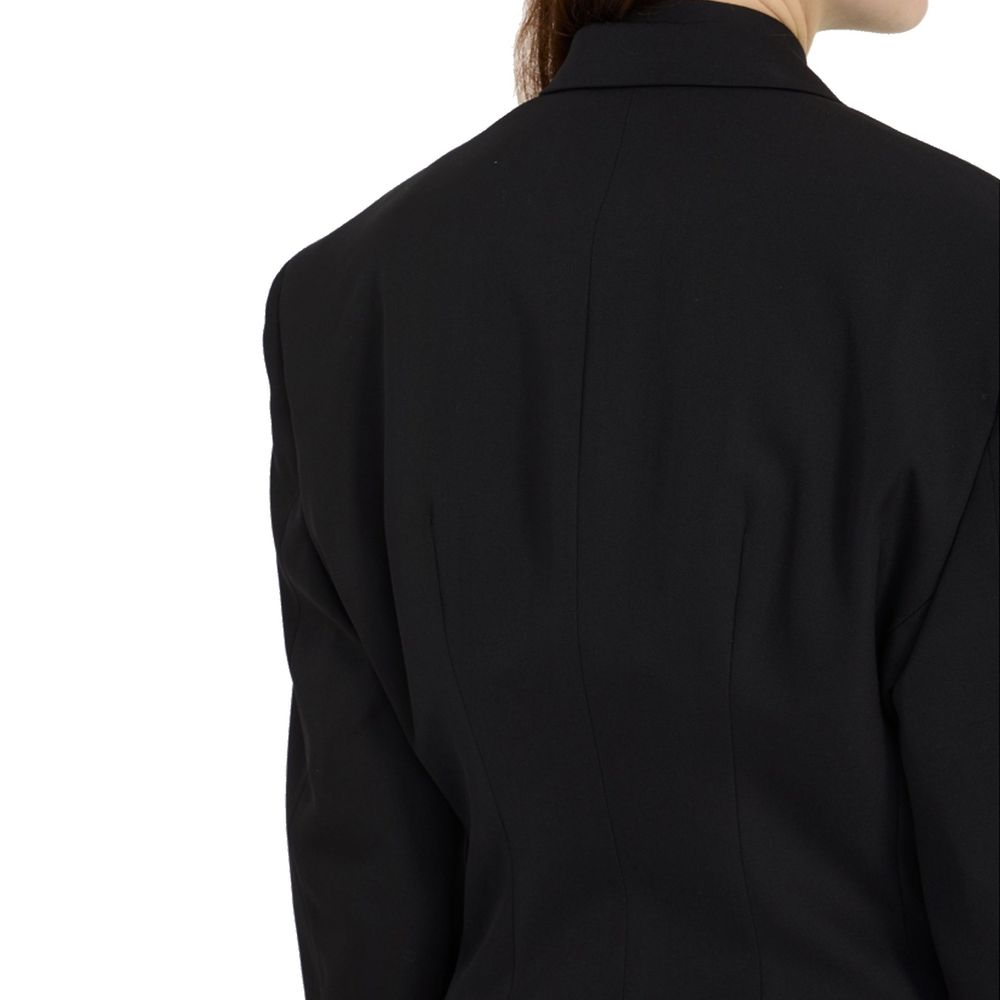 Balenciaga Schwarzer Wollmantel