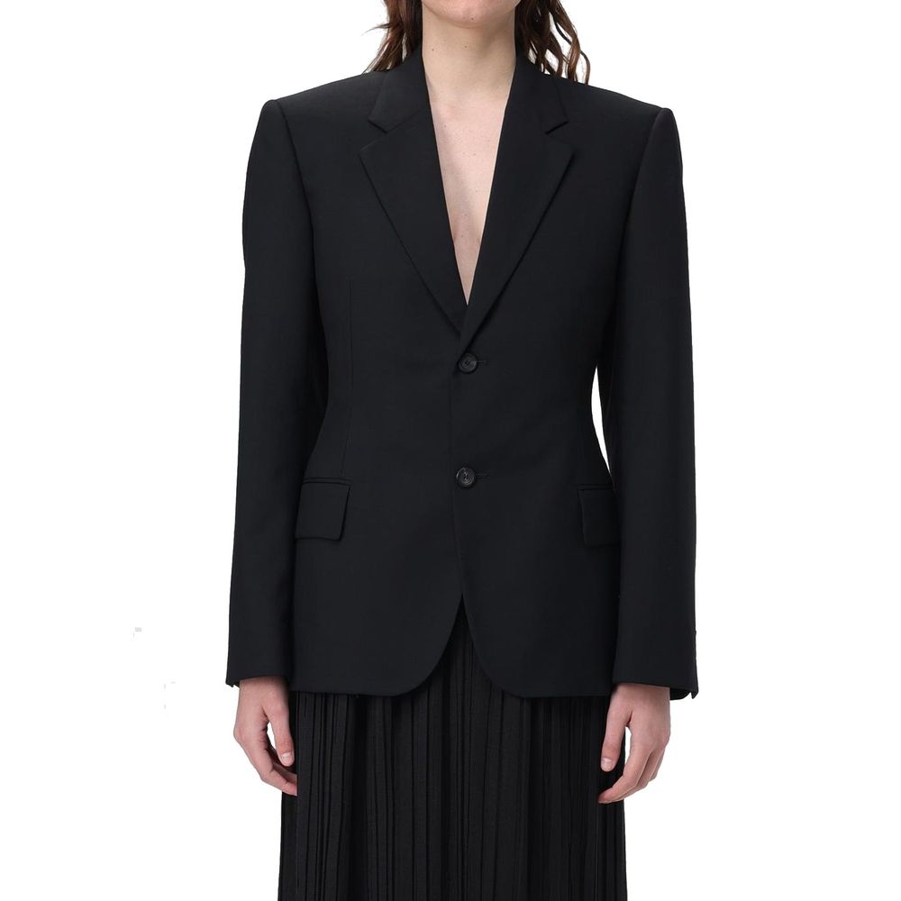 Balenciaga Schwarze Wolljacken und Mäntel