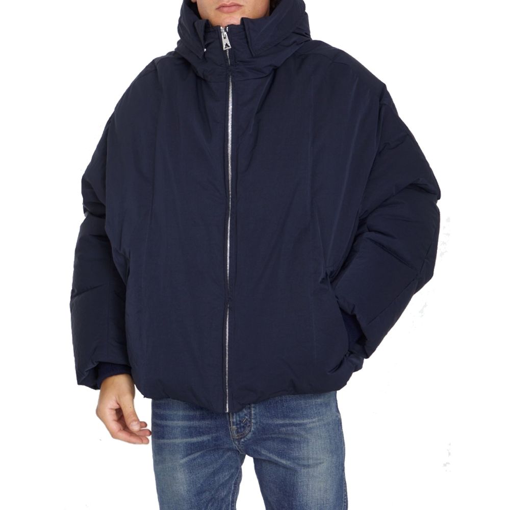 Bottega Veneta Blauer Mantel aus Polyamid