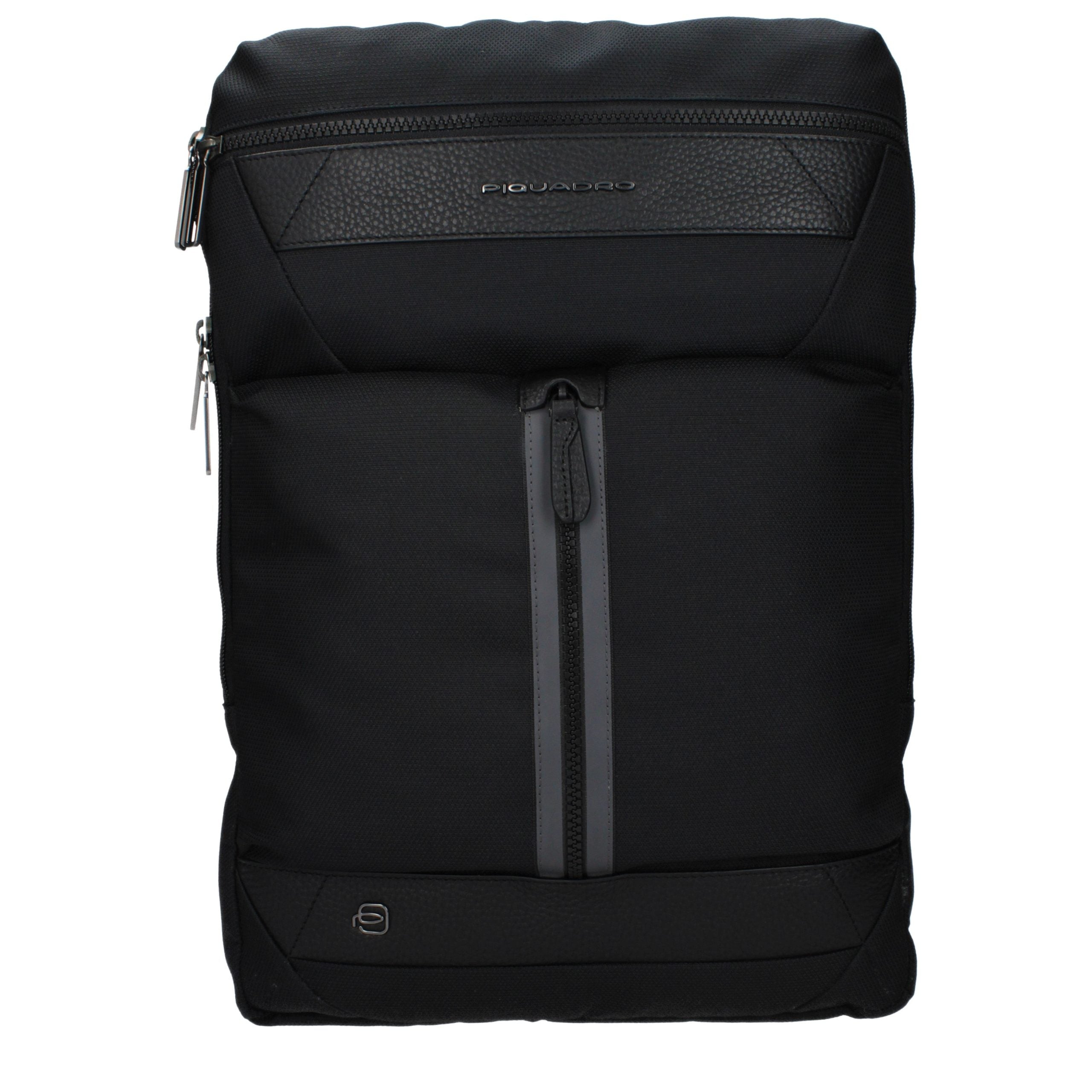 Piquadro Schwarzer Rucksack aus Stoff