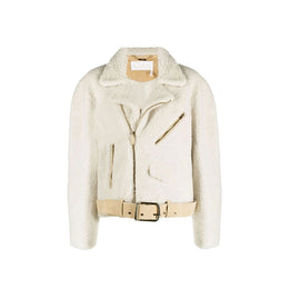 Chloé Beige Polyester Biker Jacket