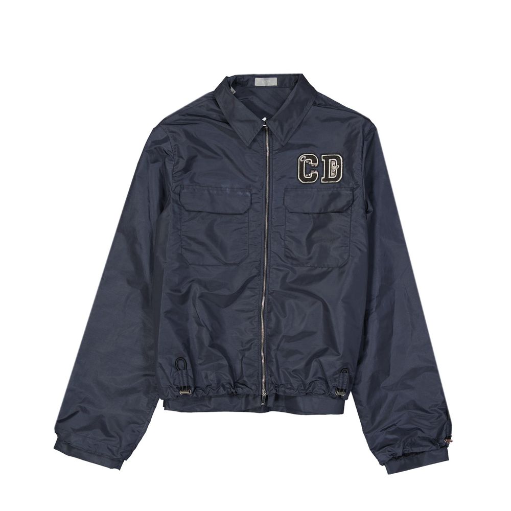 Dior Blaue Shell-Jacke aus Polyamid