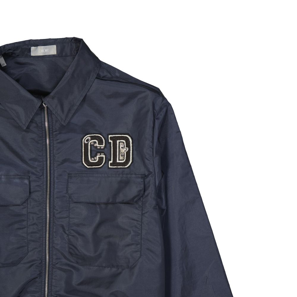 Dior Blaue Shell-Jacke aus Polyamid