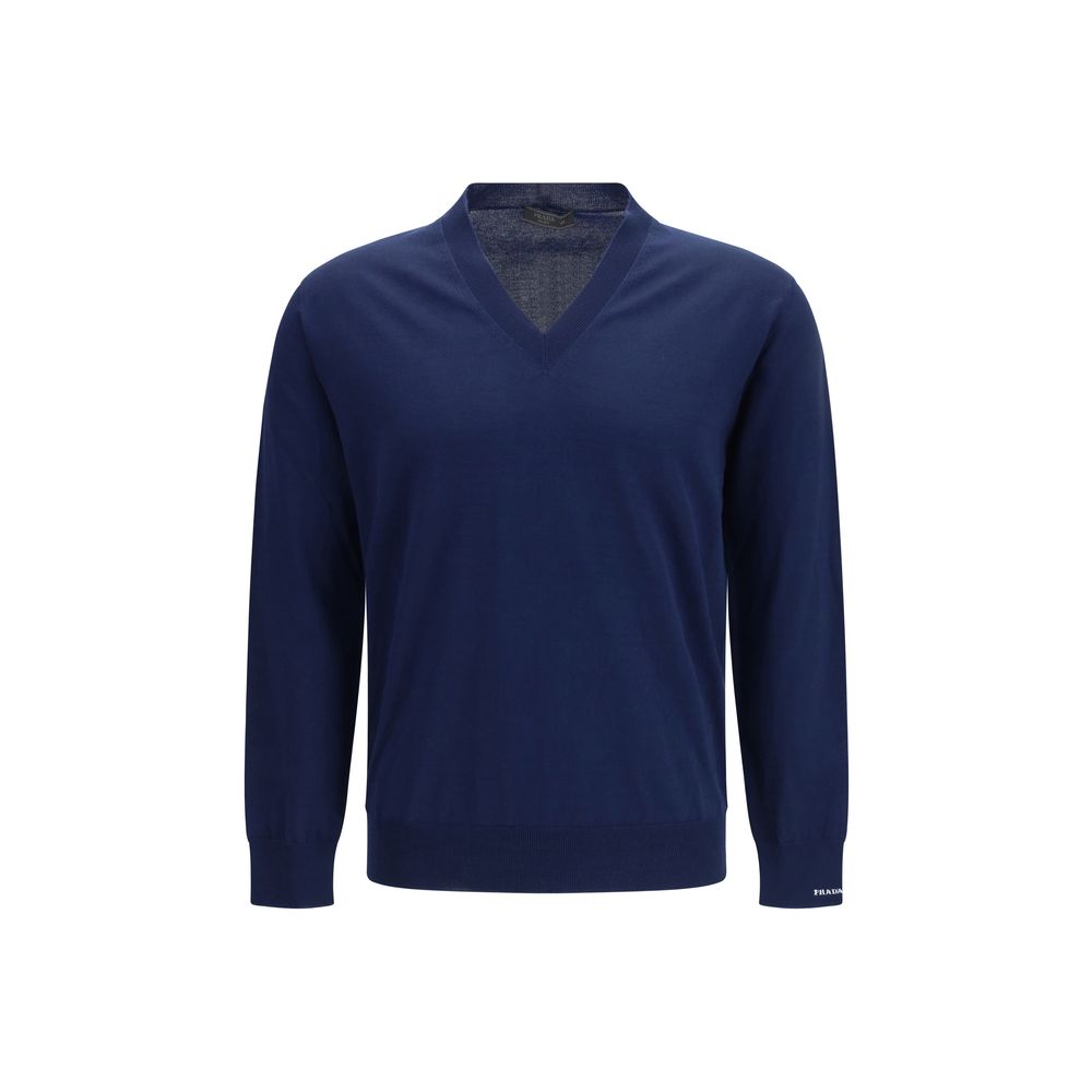 Prada Blauer Baumwoll-Sweatshirt