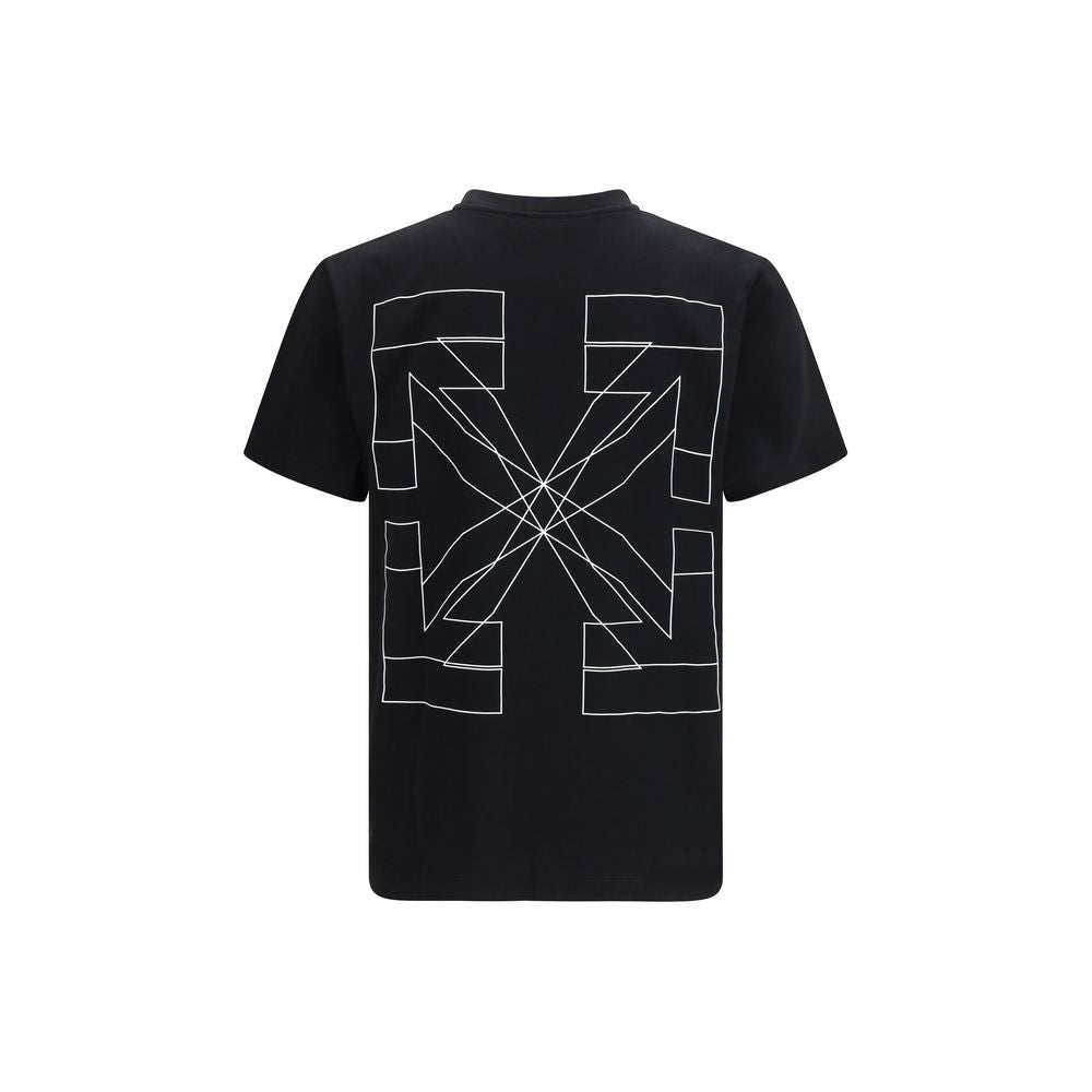 Off-White Schwarzes Baumwoll-T-Shirt
