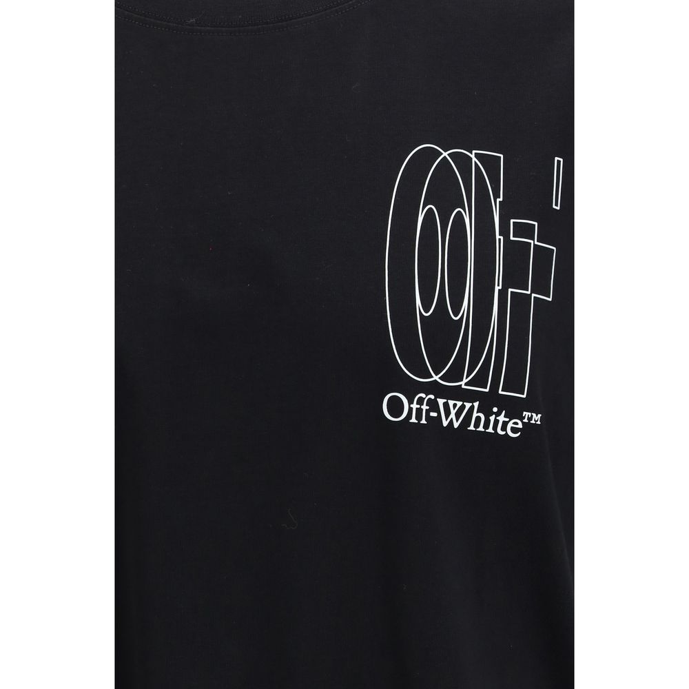 Off-White Schwarzes Baumwoll-T-Shirt