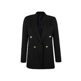 Lanvin Schwarzer Blazer aus reiner Schurwolle
