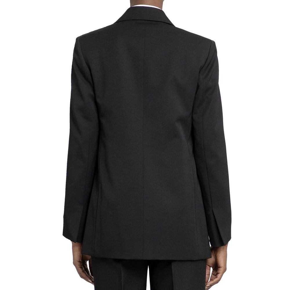 Lanvin Schwarzer Blazer aus reiner Schurwolle
