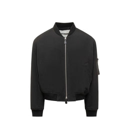 Jil Sander Schwarzer Bomber aus Polyester