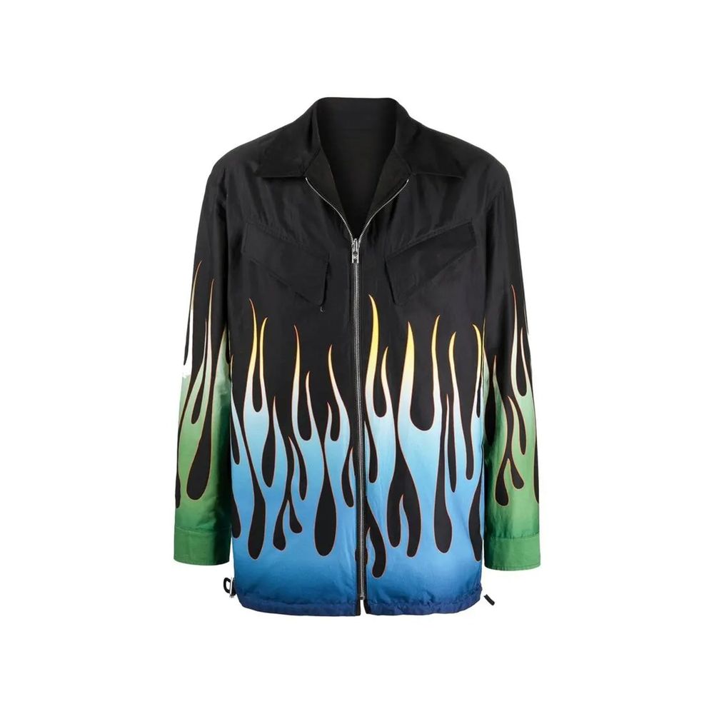 Kenzo Schwarze Baumwoll-Shell-Jacke