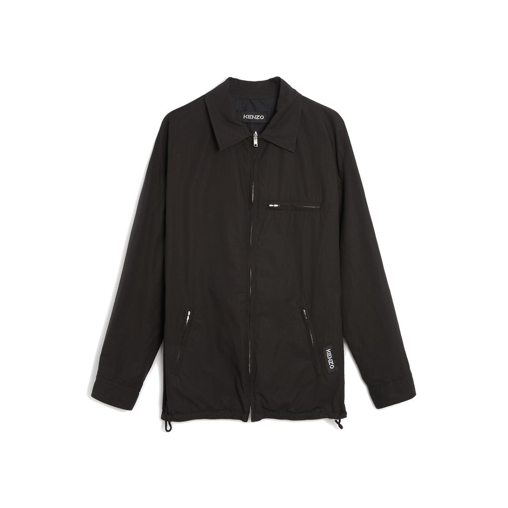 Kenzo Schwarze Baumwoll-Shell-Jacke