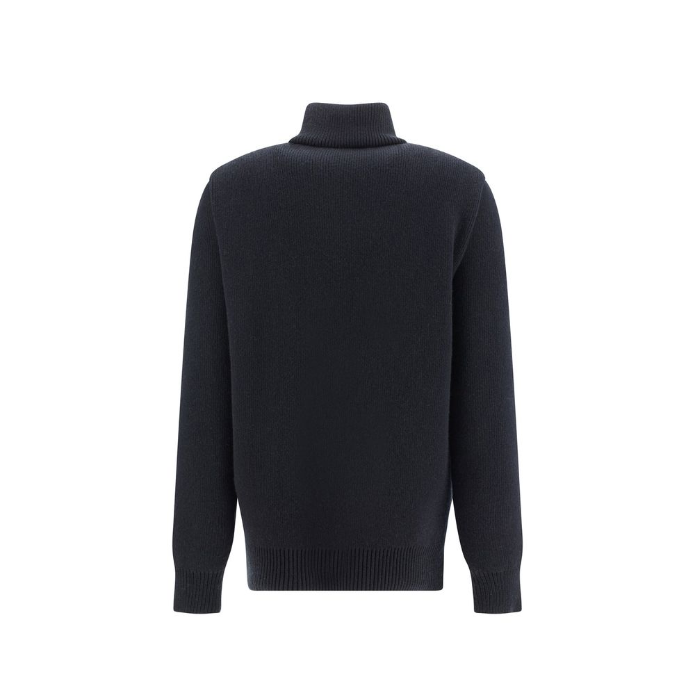Loewe Schwarzer Lammfellmantel