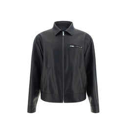 Prada Schwarze Lederjacke