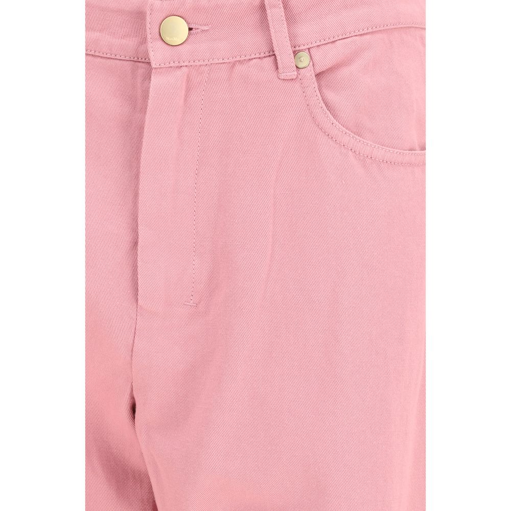 'S Max Mara Mehrfarbige Baumwoll-Freizeithose