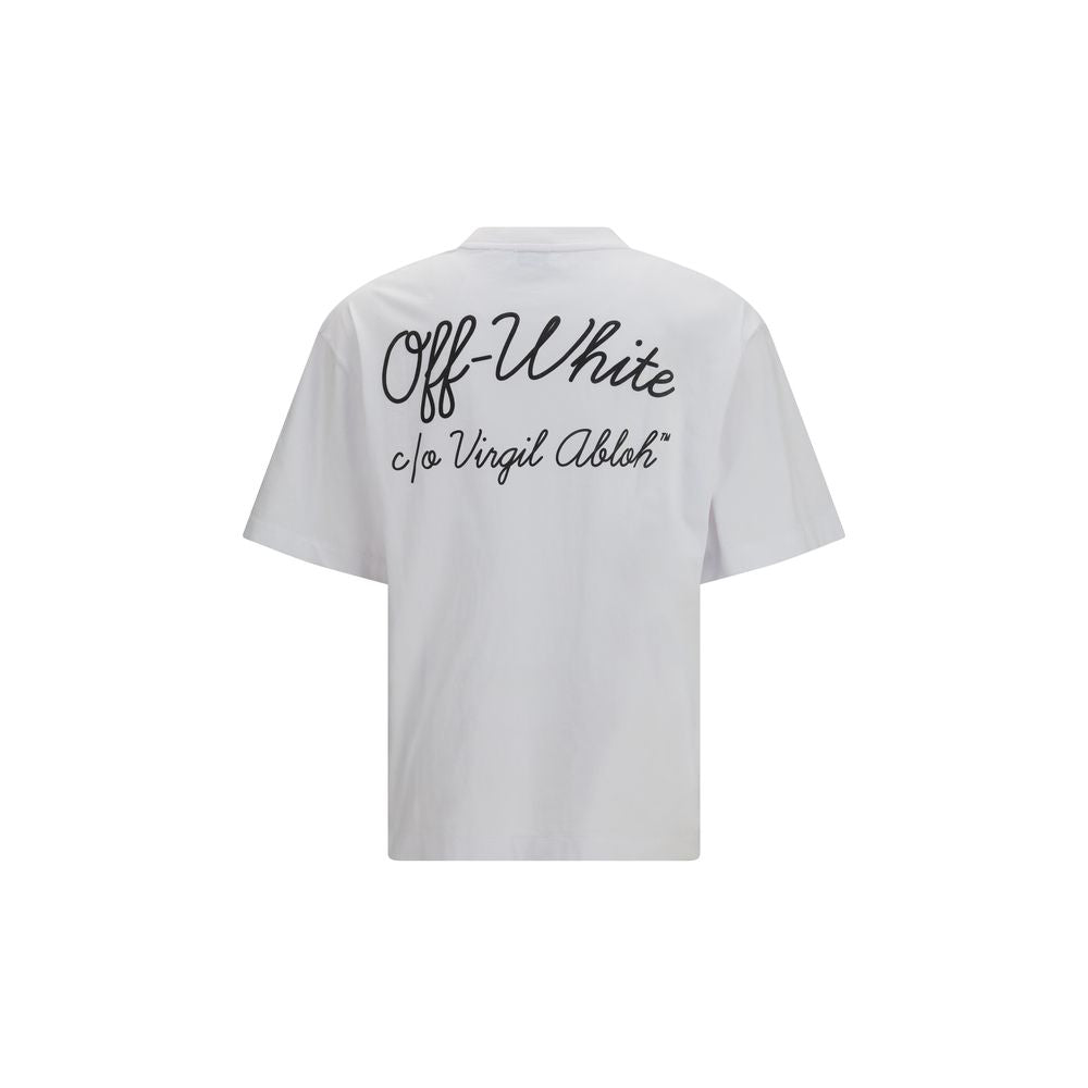 Off-White Weißes Baumwoll-T-Shirt