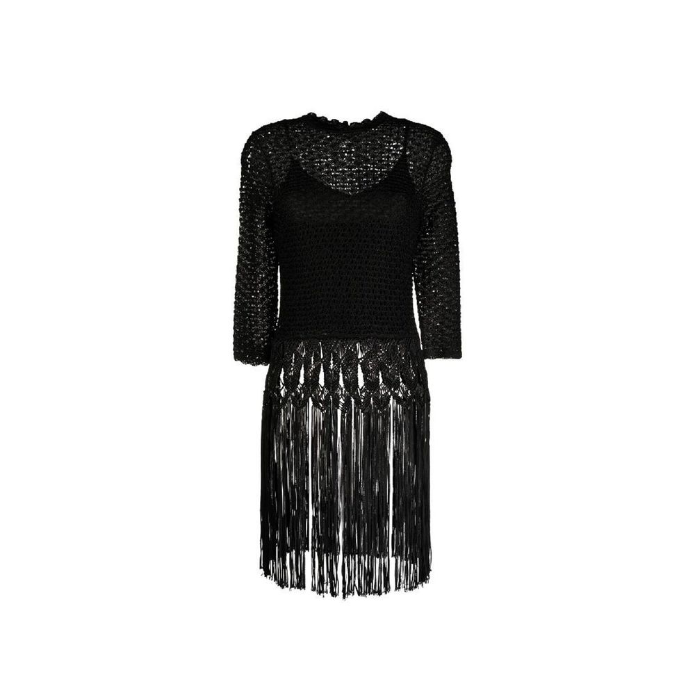 Zimmermann Schwarzes Viskose-Freizeitkleid