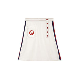 Gucci Weißer Polyesterrock