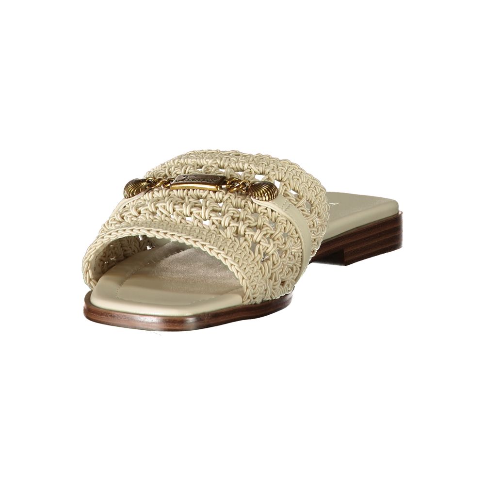 Twinset Damen-Sandalen aus beigem Leder