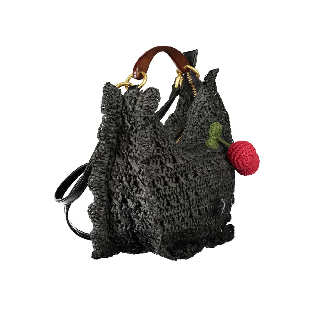 Twinset Schwarze Handtasche aus Polyester