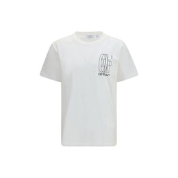 Off-White Weißes Baumwoll-T-Shirt