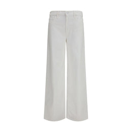 Mother Denim Weiße Baumwoll-Jeans Denim