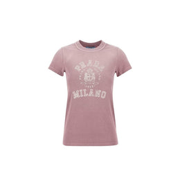 Prada Mehrfarbiges Baumwoll-T-Shirt