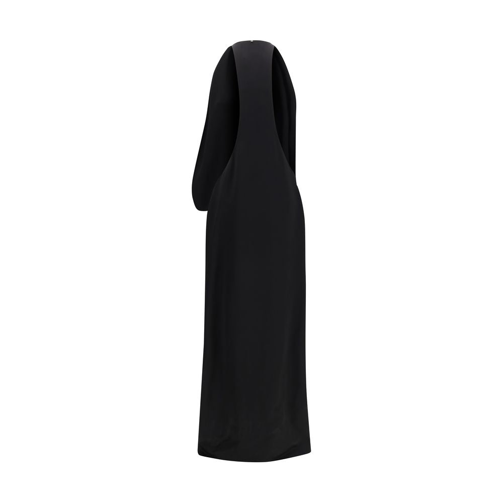 Max Mara Schwarzes Viskose-Freizeitkleid