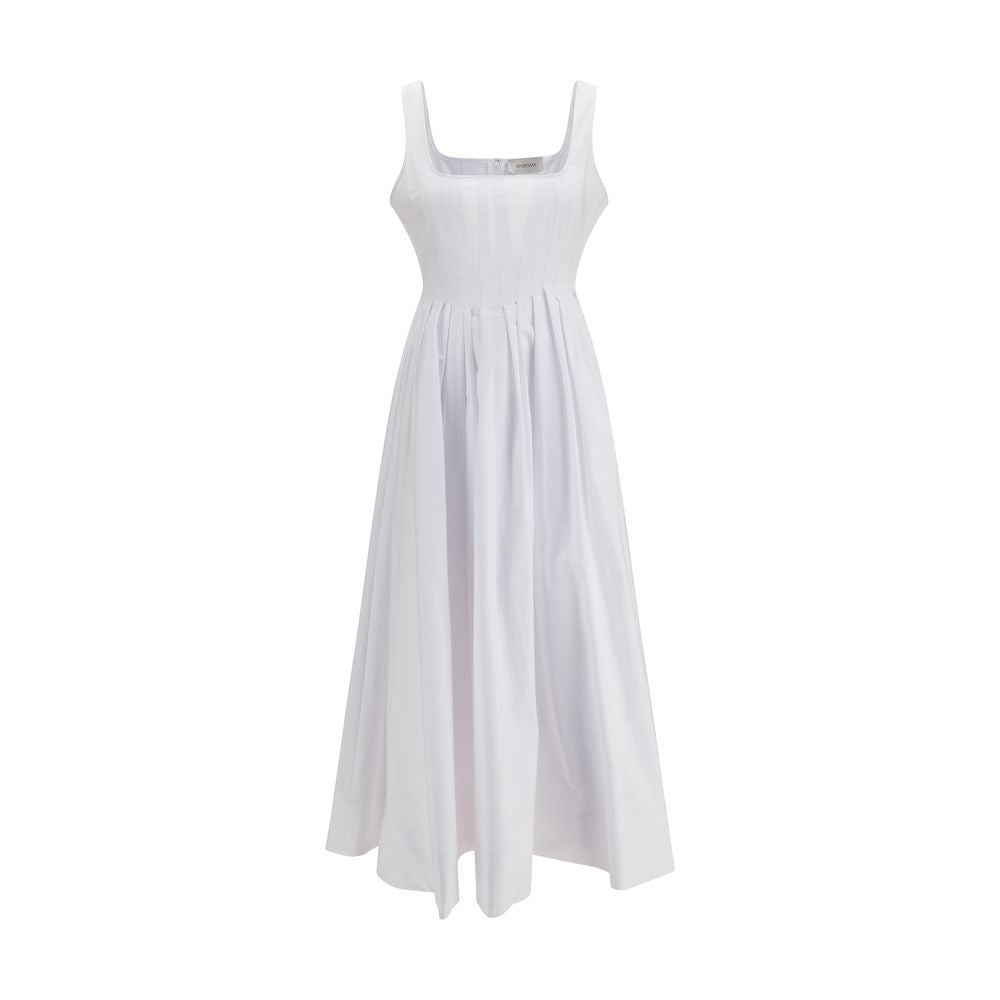 Max Mara Weißes Baumwoll-Freizeitkleid