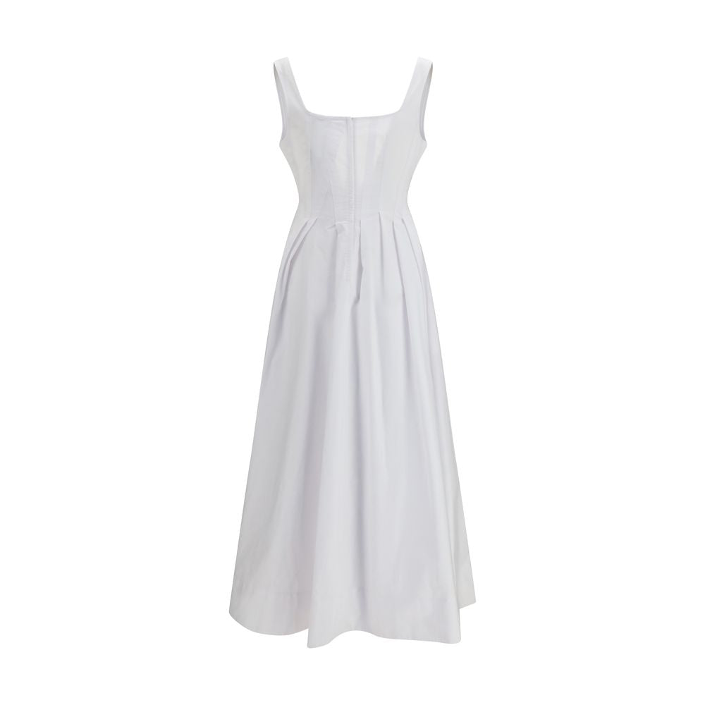 Max Mara Weißes Baumwoll-Freizeitkleid
