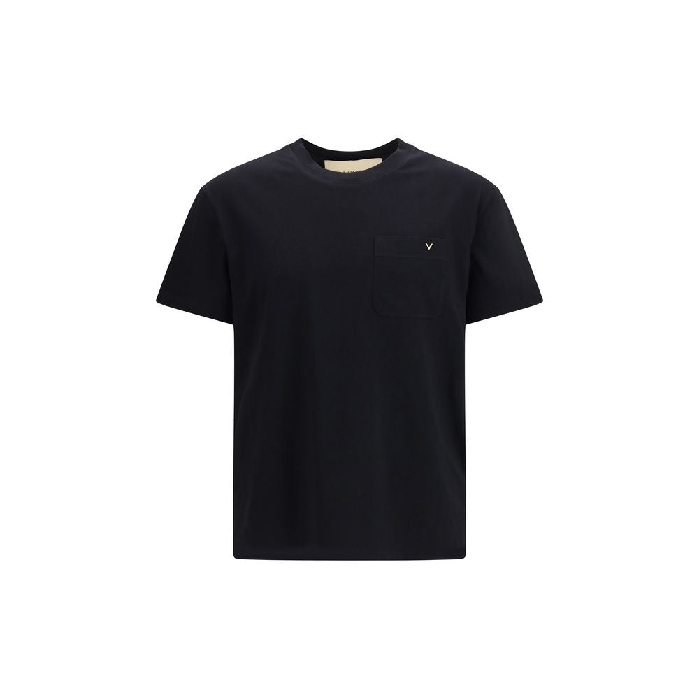 Valentino Garavani Schwarzes Baumwoll-T-Shirt