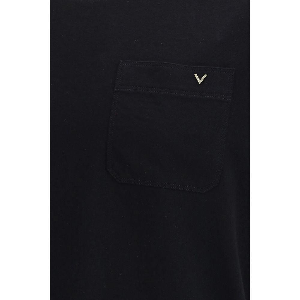 Valentino Garavani Schwarzes Baumwoll-T-Shirt
