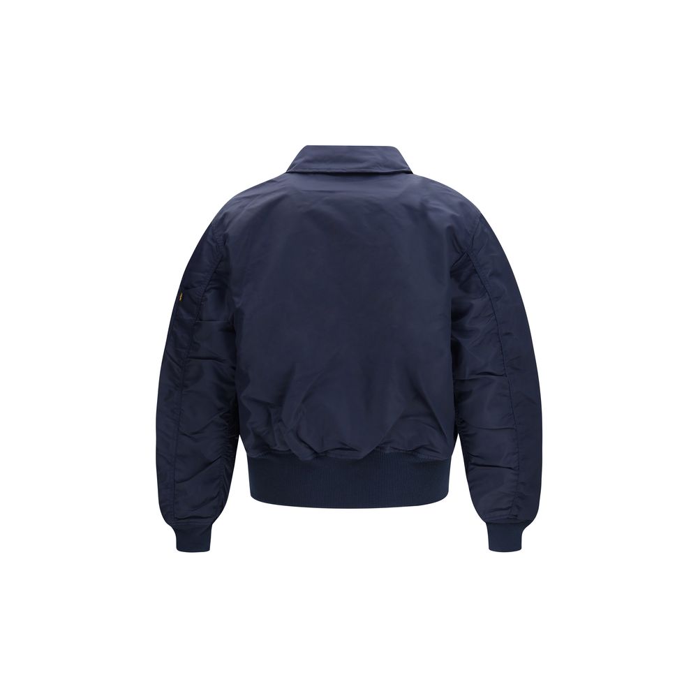 GR10K Blauer Nylon-Bomber