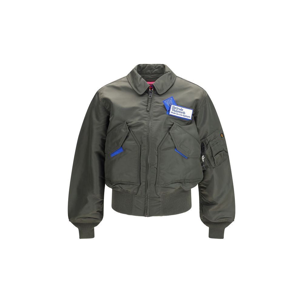 GR10K Zweifarbige Nylon-Bomberjacke