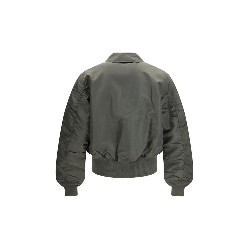 GR10K Zweifarbige Nylon-Bomberjacke